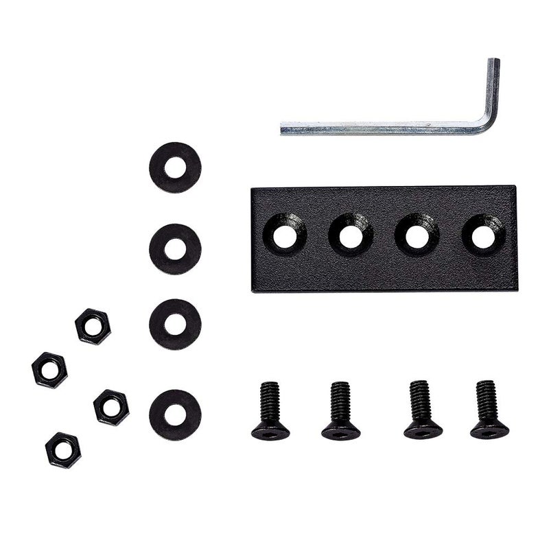 skysen Black Sliding Barn Door Hardware Track Connector - Image 1